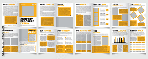 Multipurpose creative business brochure design template, company profile design.