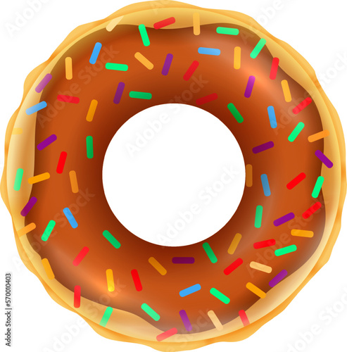Pool donut mockup. Summer beach swimming ring