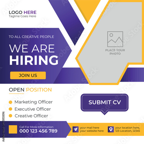 Official Hiring Social Media Post Template
