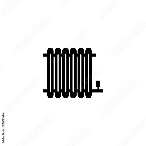 Radiator icon Room temperature regulation icon isolated on white background.