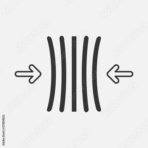 Elastic icon. Vector illustration on white background