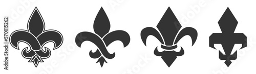 Fleur de Lis - 4 Different Shapes and Symbols