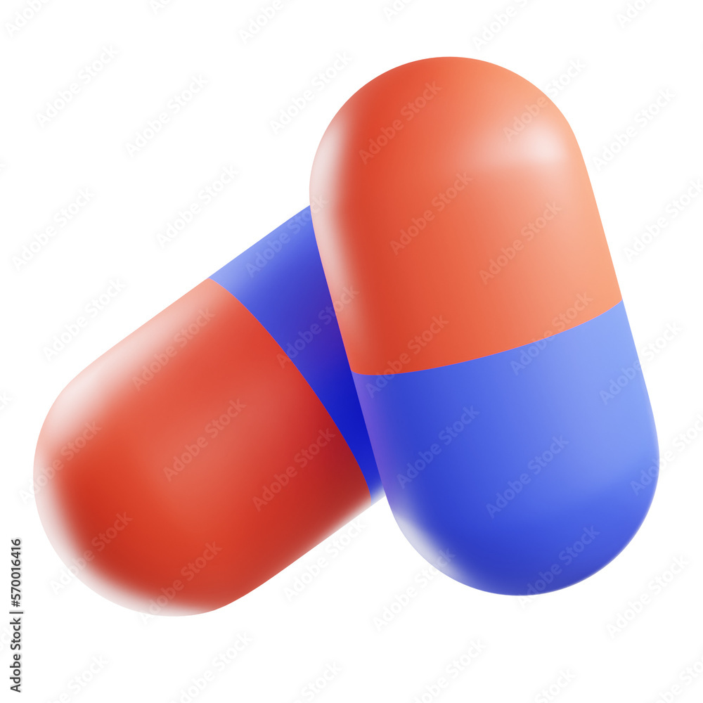 3d render of some medicine capsules