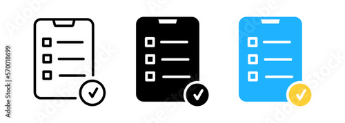 checklist icon on the white background , vector illustration eps 10