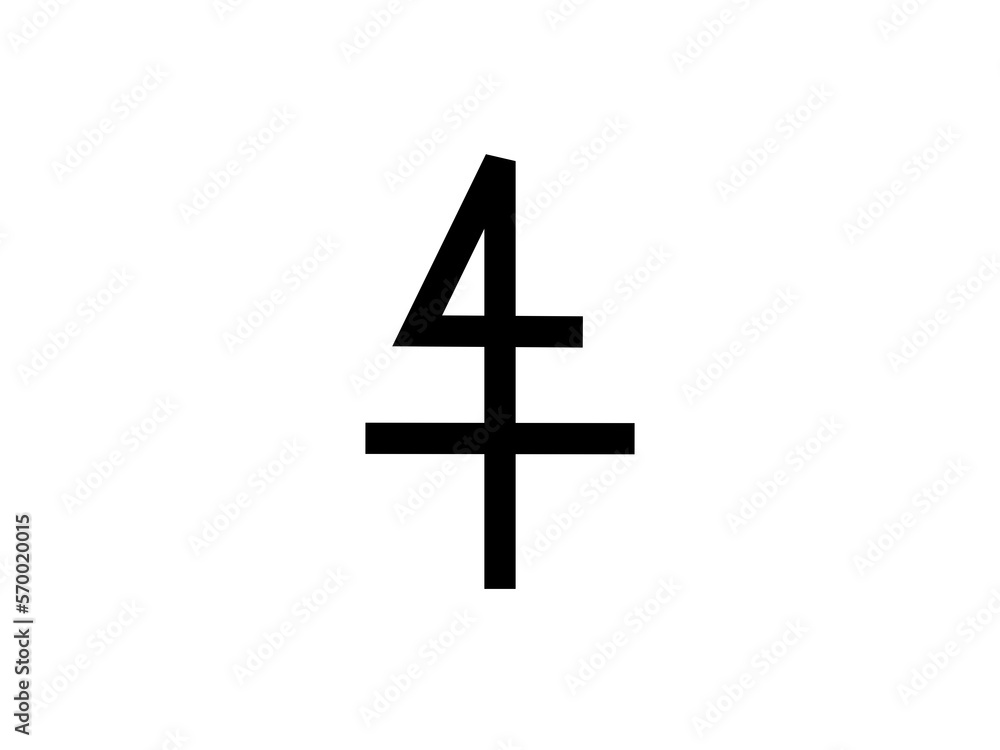 Obraz premium シンプル方位記号：黒