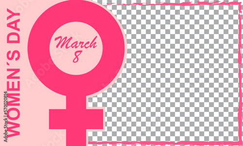 Banner plantilla día de la mujer, 8 de marzo