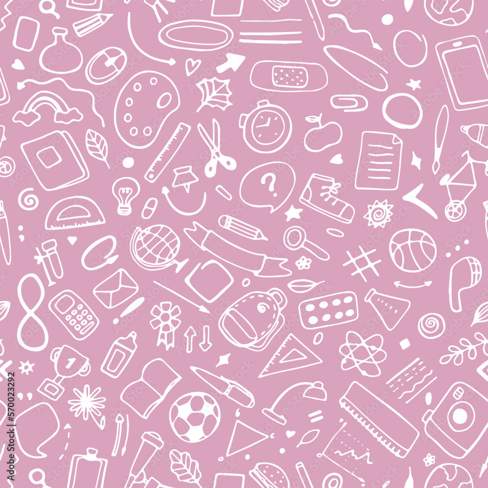 Back to school seamless pattern. Good for textile fabric design, wrapping paper and website wallpapers. Back to school seamless pattern. Good for textile fabric design, wrapping paper and website wallpapers.
