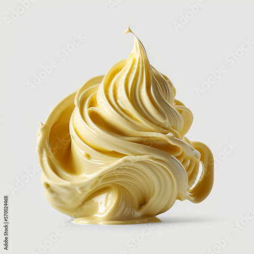  mayonnaise, isolated white background, ai