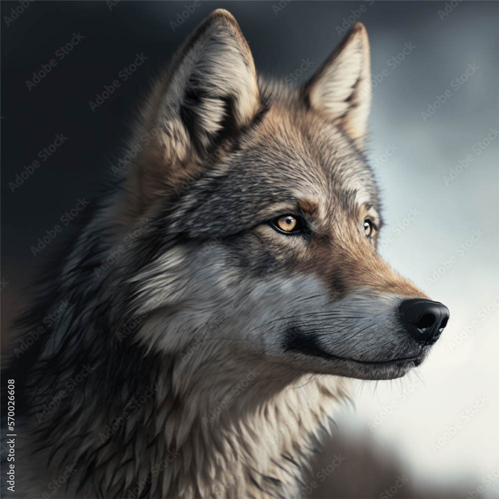 Fototapeta premium A wolf portrait