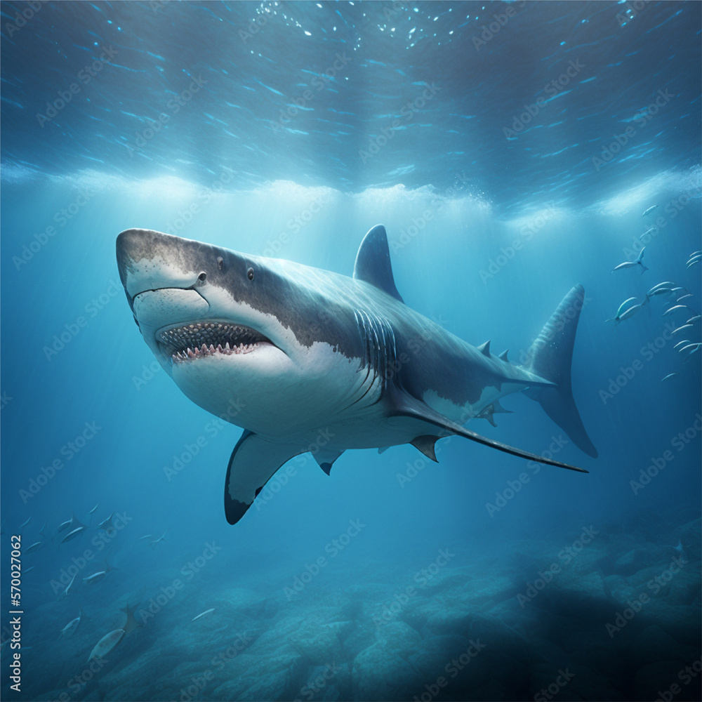 A shark portrait A shark portrait