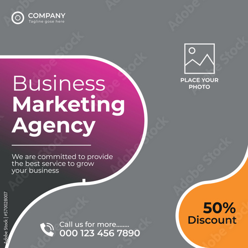 Business Agency Social Media Post Banner Design