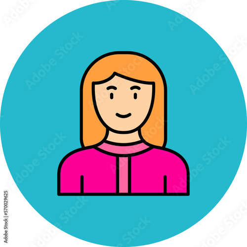 Massage Therapist Multicolor Circle Filled Line Icon