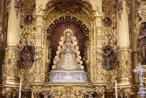 Rocio virgin, famous virgin located in Almonte (Huelva)