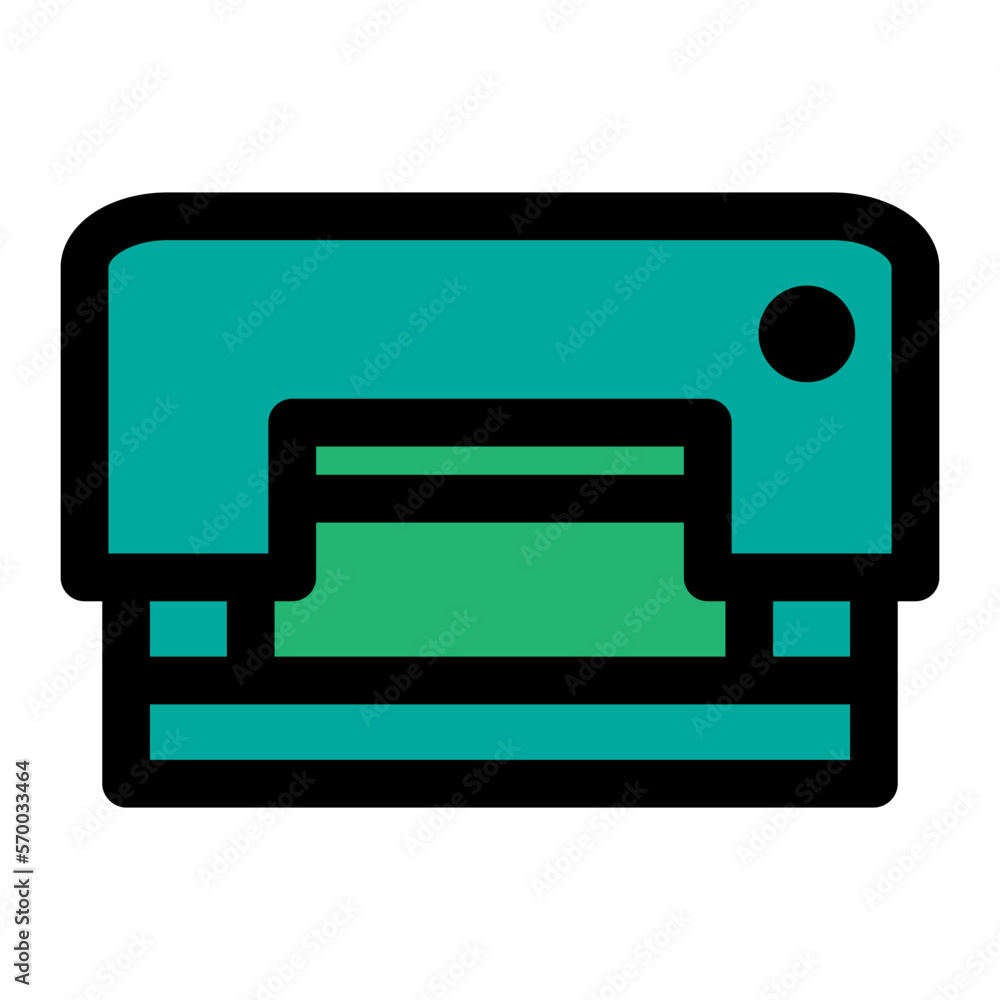 Printer icon line isolated on white background. Black flat thin icon on modern outline style. Linear symbol and editable stroke. Simple and pixel perfect stroke vector illustration Printer icon line isolated on white background. Black flat thin icon on modern outline style. Linear symbol and editable stroke. Simple and pixel perfect stroke vector illustration