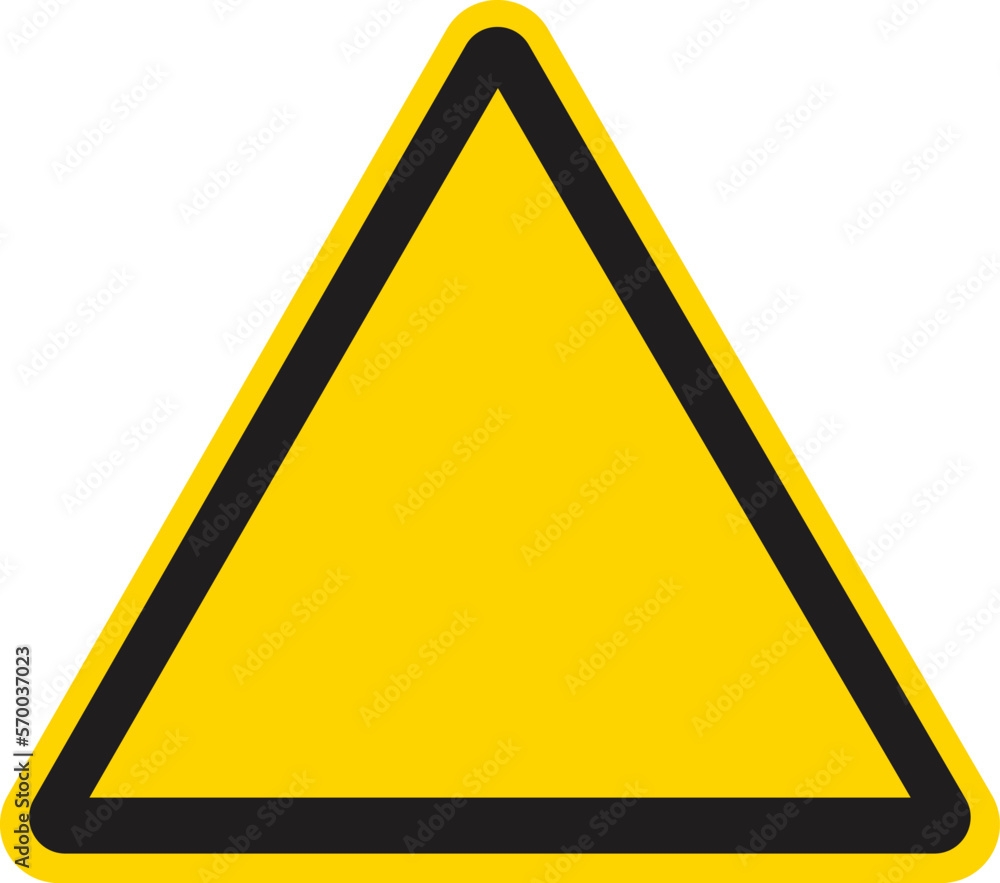 Hazard blank sign on isolated white background. Vector illustration. Hazard blank sign on isolated white background. Vector illustration.