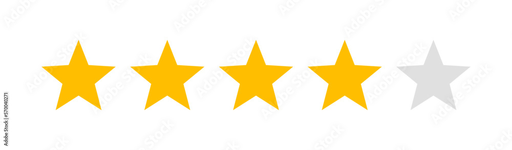 Obraz premium Four star rating