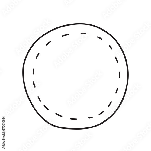 Vector hand drawn cotton pads illustration