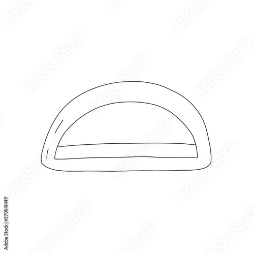 Vector UV lamp hand drawn sketch. Doodle UV lamp for manicure and pedicure with gel polish