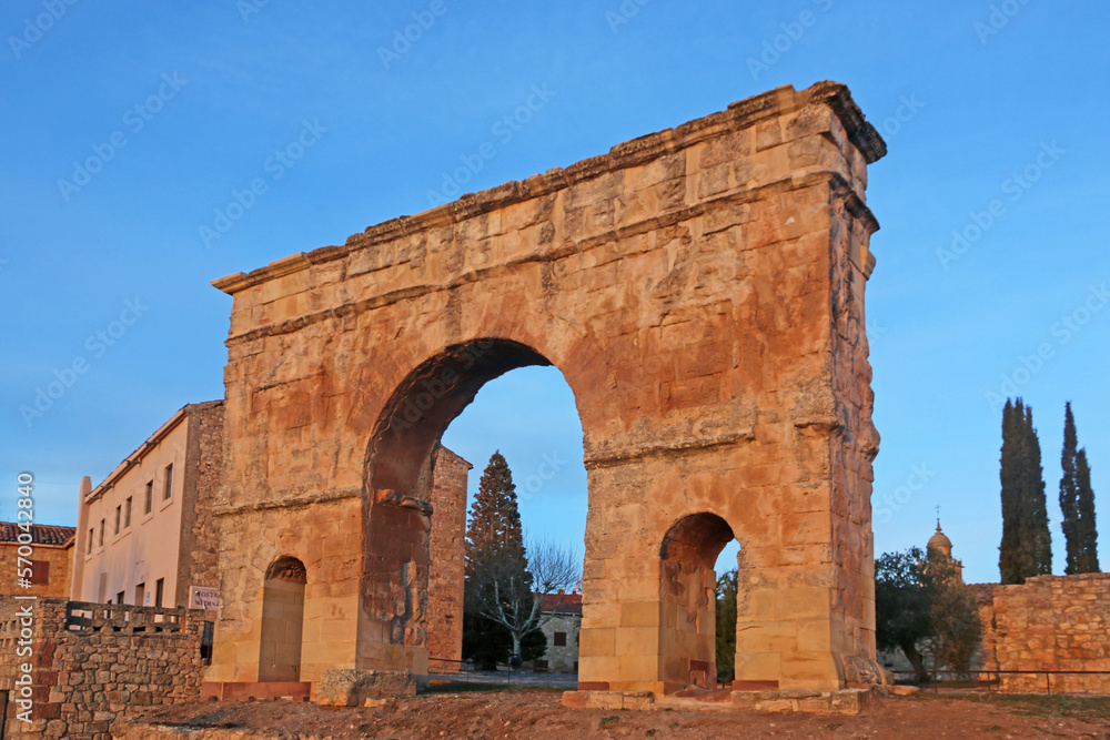 Roman arch of Medinaceli in Spain	
