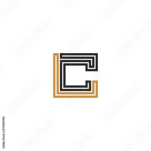 Alphabet letters Initials Monogram logo CL LC