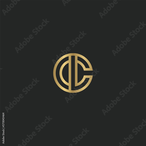 Alphabet letters Initials Monogram logo CL LC