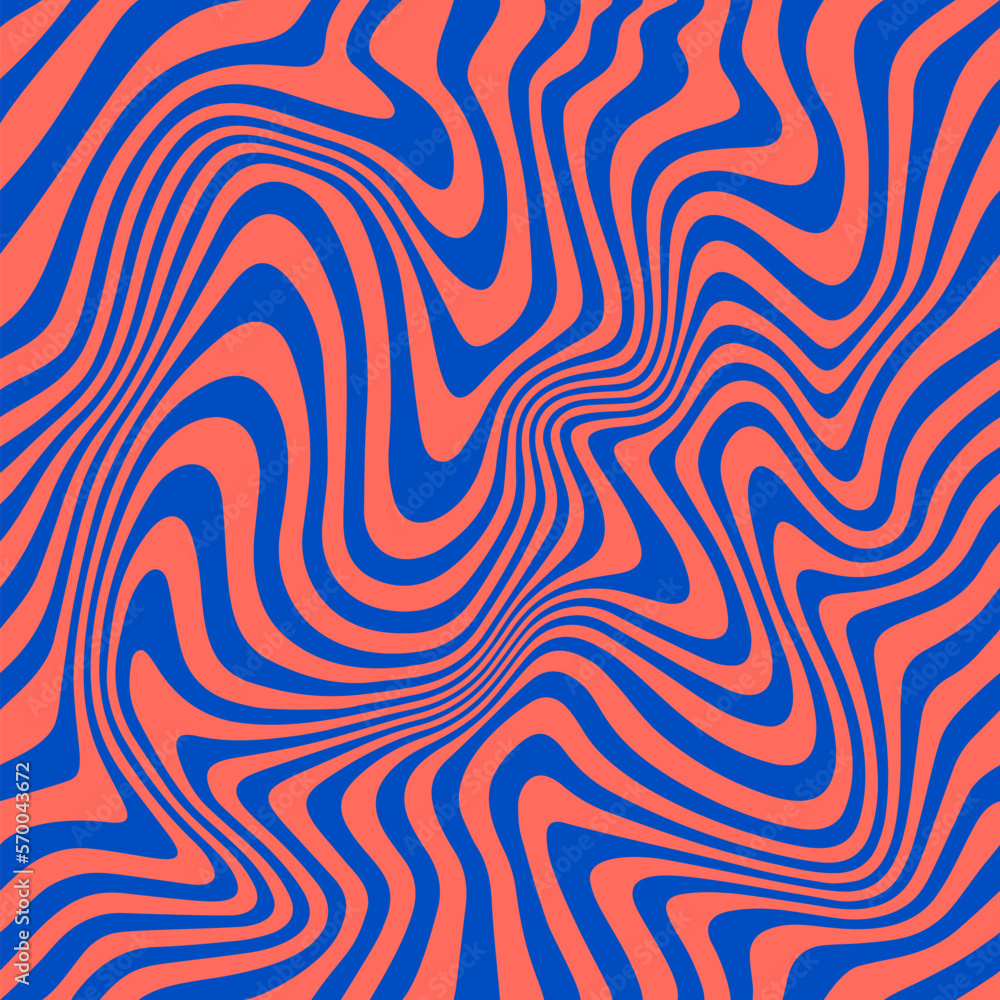 Vector Wavy Seamless Trippy Pattern in Bright Psychedelic Colors. Abstract Swirl Backgrounds. 1970 Aesthetic Textures with Flowing Waves Vector Wavy Seamless Trippy Pattern in Bright Psychedelic Colors. Abstract Swirl Backgrounds. 1970 Aesthetic Textures with Flowing Waves