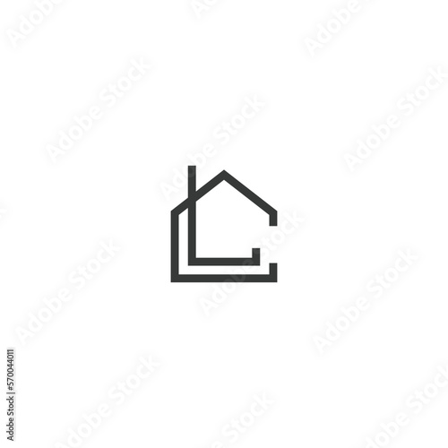 LC or CL logo and icon design