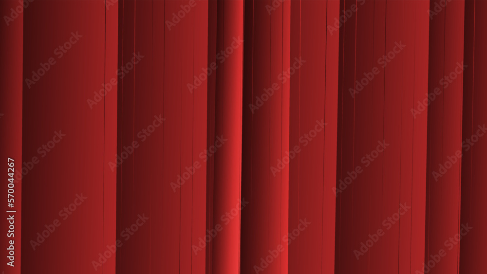 Dark red background with dynamic shapes. Diagonal line pattern in maroon colour. Vector horizontal template for digital lux business banner, formal invitation.