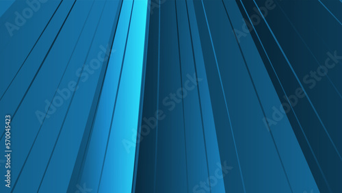 Line shadow tosca colorful abstract geometric design background. Smooth gradient pattern.