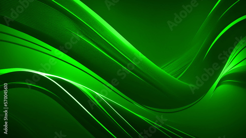 Abstract creative green tones lines background design particuler 4K Generative AI