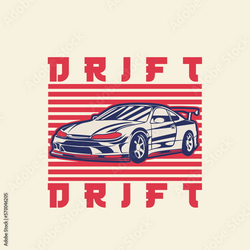 Car Vector Illustration For Conceptual Design. Suitable for posters, stickers, t-shirt prints, and banners.