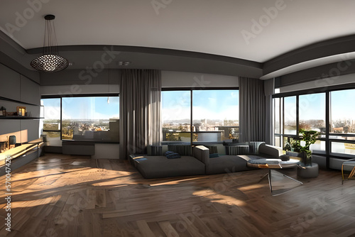 Stunning 3D Views of Elegant Apartment Interiors with Generative AI © Yub