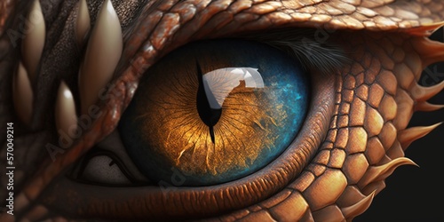 dragon eye close up