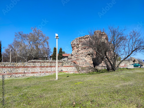 Roman fortifications in ancient city of Diocletianopolis, Hisarya, Bulgaria photo