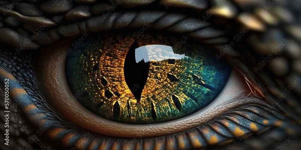 dragon eye close up