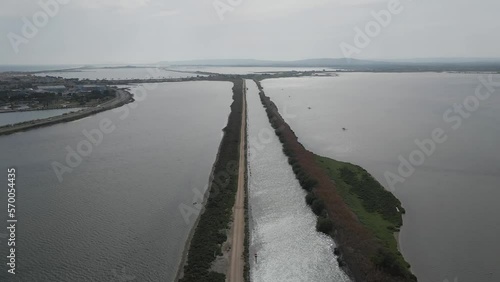 Wallpaper Mural Aerial view of Canal du Rhone a Sete, Occitane region, France. Torontodigital.ca