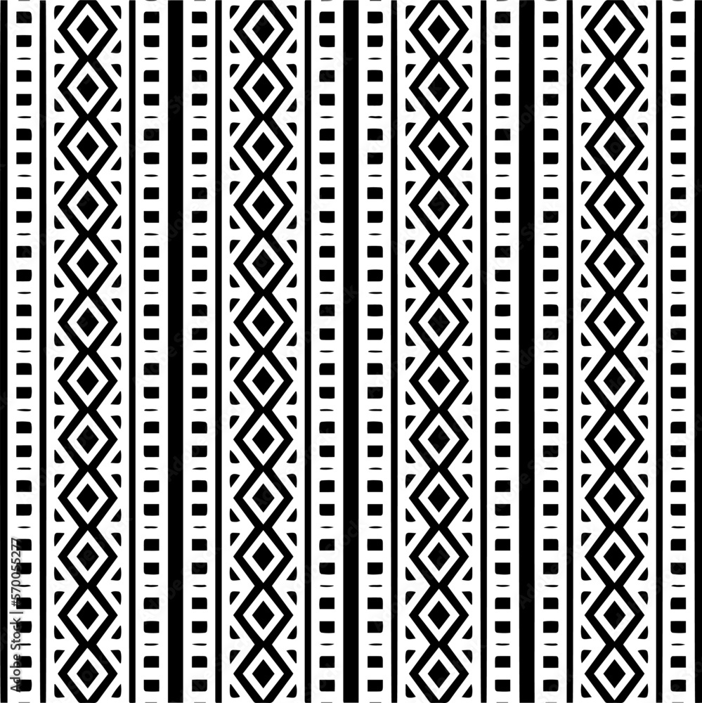 Vector pattern in geometric ornamental style. Black and white color.Seamless repeat pattern.Simple geo all over print block for apparel textile, ladies dress, fashion garment, digital wall paper. Vector pattern in geometric ornamental style. Black and white color.Seamless repeat pattern.Simple geo all over print block for apparel textile, ladies dress, fashion garment, digital wall paper.