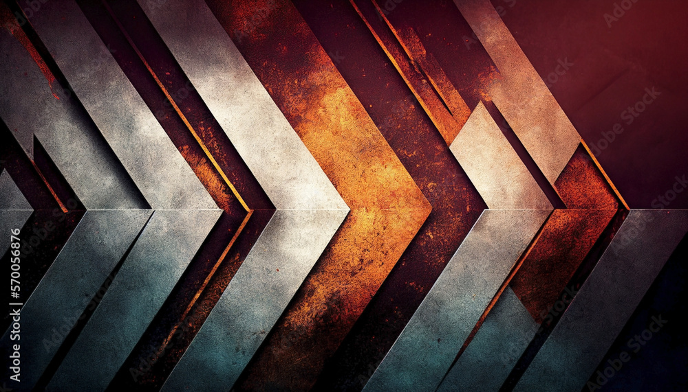 Ai generated. Group of arrows pointing to the right on a background ...