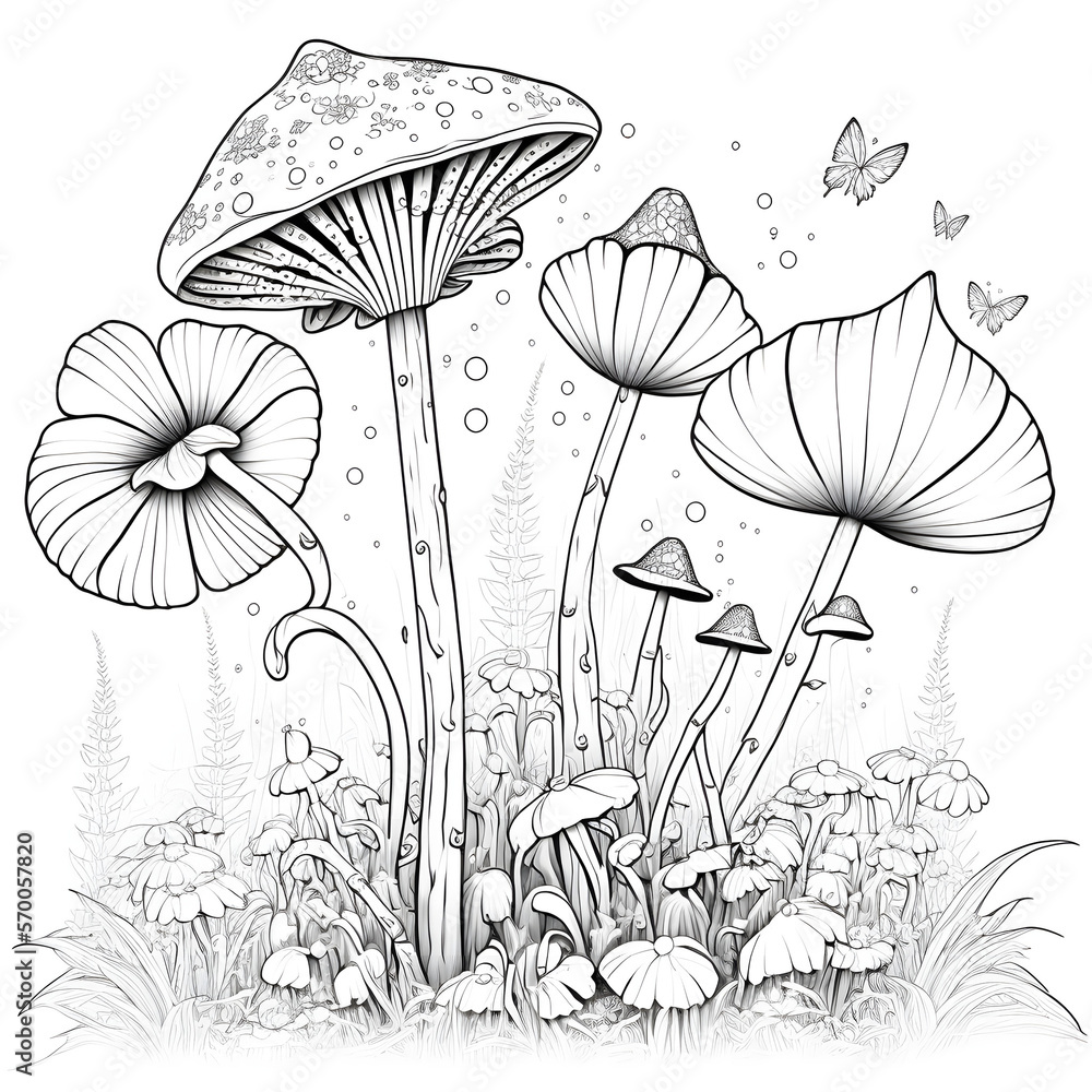 Discover the Magic of Coloring: Explore Unique Shroom and Mushroom