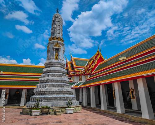 Wat Phra Chetuphon (Wat Pho) temple in Bangkok, Thailand. Thai religion temple in city center