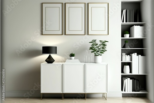 3 wall canvas mockup. Best interior design wall canvas mockup.