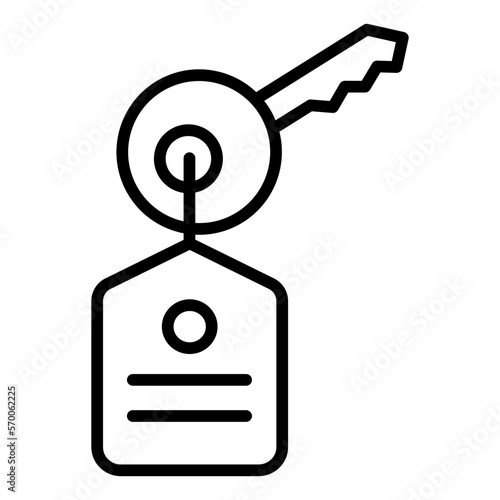 Outline Key icon