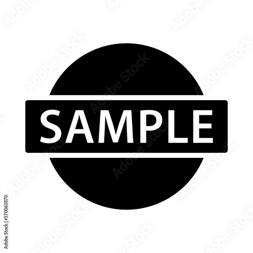 Sample icon vector logo design template