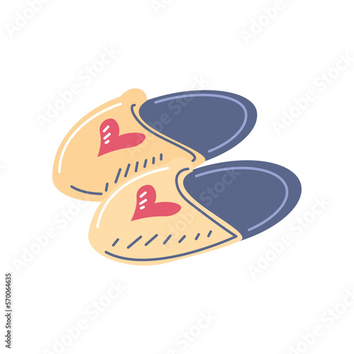 slippers icon isolated