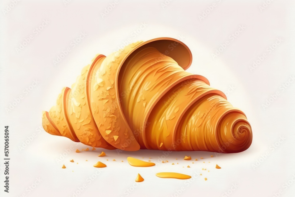 Isolated croissant on a white background. own brand bakery. baking menu coffee house a recent bakery. Dessert. delicious cuisine Eating. Generative AI Isolated croissant on a white background. own brand bakery. baking menu coffee house a recent bakery. Dessert. delicious cuisine Eating. Generative AI
