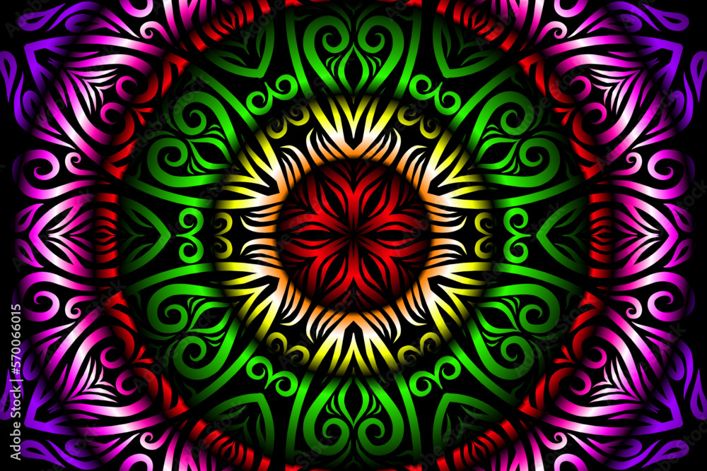 Beautiful caleidoscope symmetrical colourful gradient flowers line art of traditional abstract symbol batik dayak ornament design template elements
Beautiful caleidoscope symmetrical colourful gradient flowers line art of traditional abstract symbol batik dayak ornament design template elements