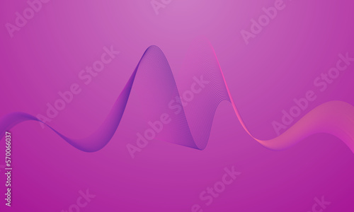 purple background with line. Curve Technology design