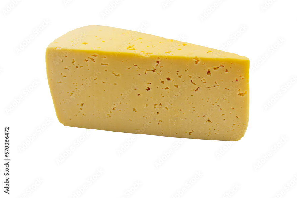 Piece of swiss cheese isolated on white background Piece of swiss cheese isolated on white background