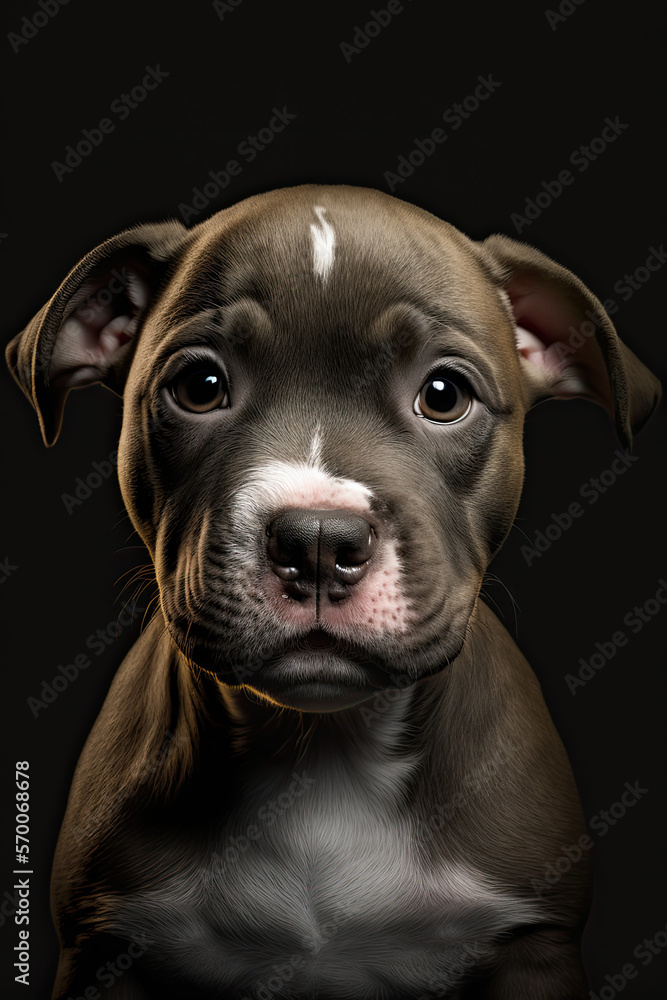 pitbull puppy generative ai