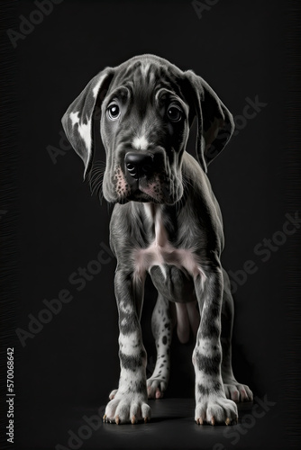 Great Dane puppy - generative ai 